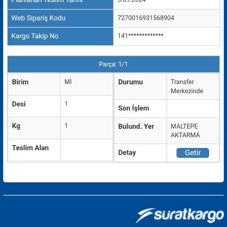 Sürat Kargo Kargom Kaç Gündür Yola Çıkmıyor