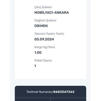 Aras Kargo İl İçindeki Kargoyu Hala Getiremedi