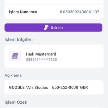 Google Pay Para İadesi Olması