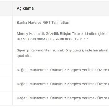 Mondyshop Duyarsızlığı; Ürünü Kargolamıyor