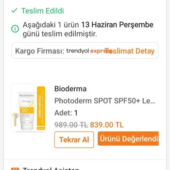 Bioderma Bozuk Ürün Gönderdi