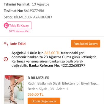 Trendyol Yanlış İade Kabul Yapıyor Ürünü Göndermiyor