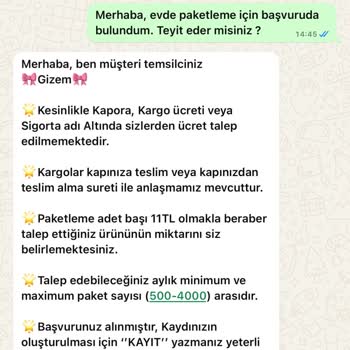 Paketlemeacentesi (Instagram) İŞKUR Evde Paketleme
