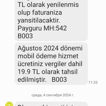 Vodafone Faturama Bilgim Dışında Eklenen Abonelik ve Ücretler