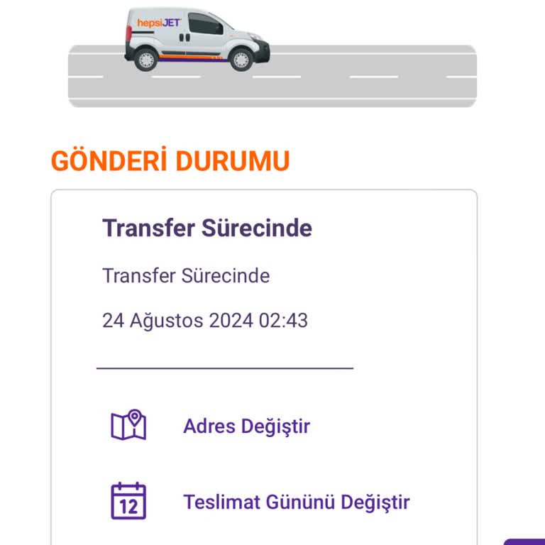 hepsiJET Kargom Elime Ulaşmadı