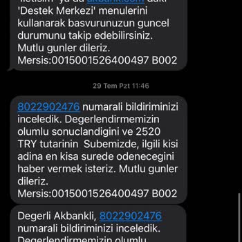 Akbank Paramı Geri Vermiyor