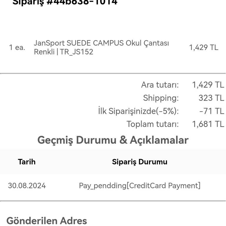 Jansport Türkiye Sitesi Sahte Site