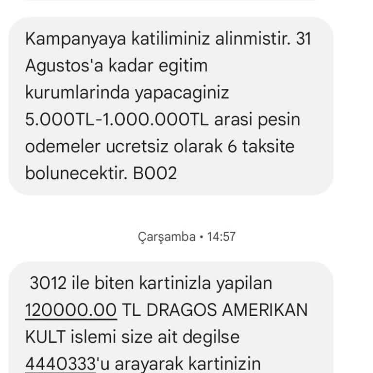 Garanti Bankası Taksitlendirme İşlemi