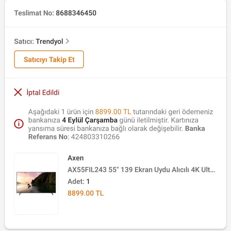 Trendyol Televizyon Göndermiyor Mağdur Oldum