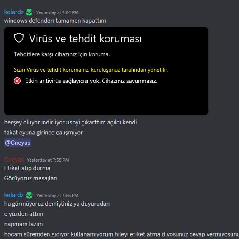 Winnerscript Hiçbir Şekilde Yanıt Vermiyor.