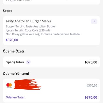 Yenibosna Ercan Burger'de Hayal Kırıklığı: Soğuk Ve Geç Gelen Sipariş