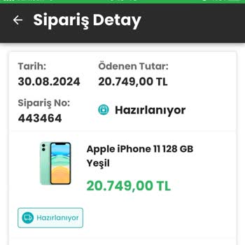 EasyCep Sipariş İptali Ve Ücretin Yatırılmaması