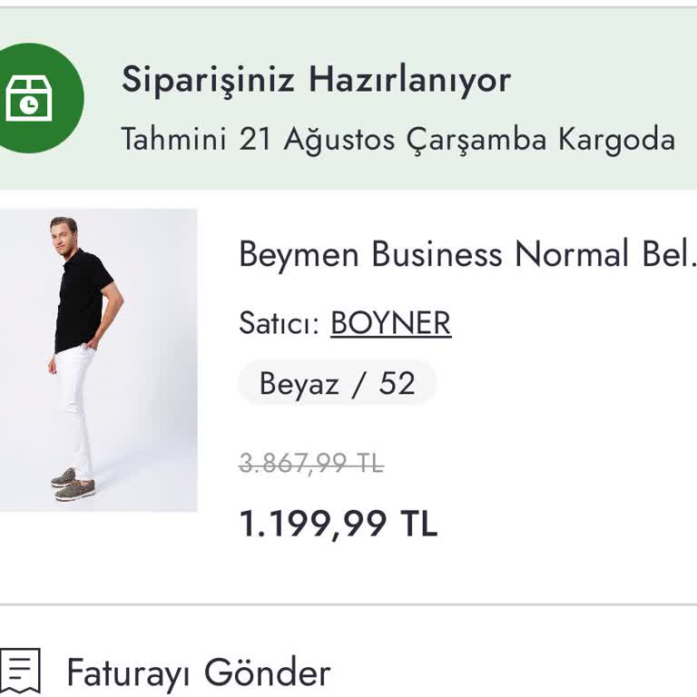 Boyner Ne Gönderilen Ne De İptal Edilen Sipariş