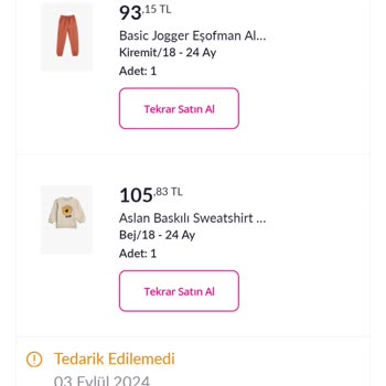 Koton Siparişlerinde Stok Ve İptal Sorunları