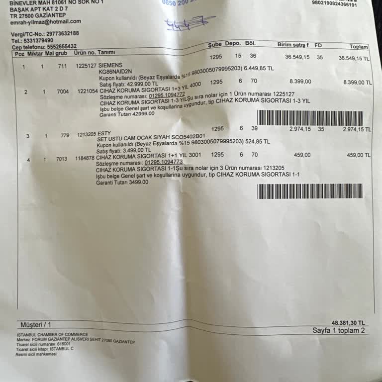 Siemens Buzdolabı Sigorta Sorunu Ve Müşteri Hizmetleri İlgisizliği