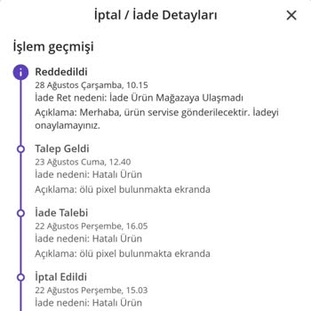 Gpn Teknoloji Ve N11 İade İşlemi Onaylamıyor