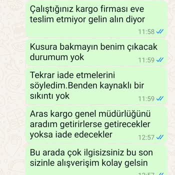 Ergani Yörem Peynircilik Kargoda Teslim Alınamayan Ürünün Para İadesi