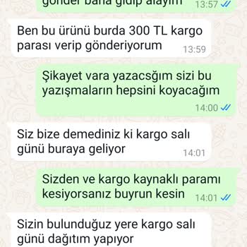 Ergani Yörem Peynircilik Kargoda Teslim Alınamayan Ürünün Para İadesi