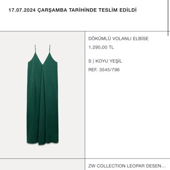 Zara İadeyi Alıp Parayı Geri Ödemiyor