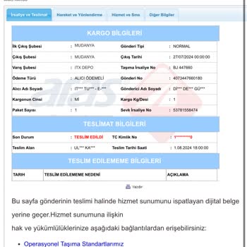 Zara İadeyi Alıp Parayı Geri Ödemiyor