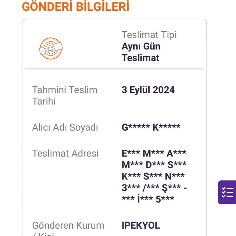hepsiJET Kargonun Teslim Edilmemesi