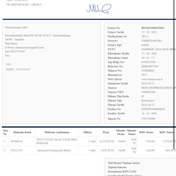 Dyson Türkiye Hasarlı Başlıkları Karşılamıyor