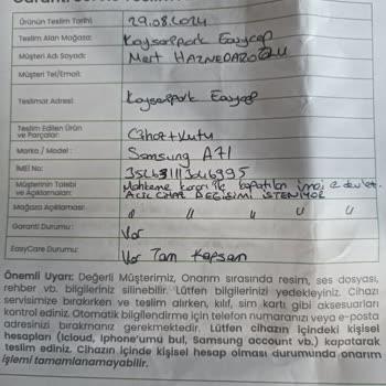EasyCep Easy Cebin Sattığı Telefon Çalıntı Mahkeme Kararı İle Kapatıldı.