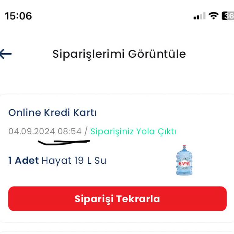 Hayat Su Geciken Siparişler Ve Yetersiz Hizmet