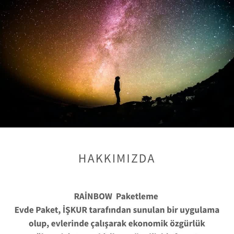 Rainbow Paketleme Şikayeti İçin Yazdım
