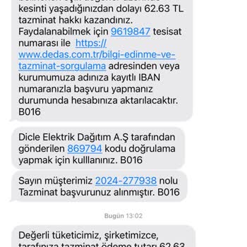 Dicle Elektrik Dağıtım Tazminat Ödemesi Konusunda Yaşanan Sorunlar