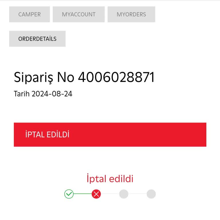 Camper Ürünümü Göndermedi Günler Sonra Ödemeyi İptal Etti