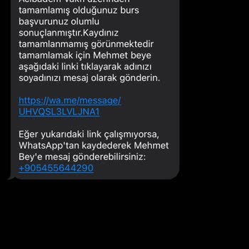 Acıbadem Vakfı Burs Başvurusu Hakkında Kanıt Dilekçesi