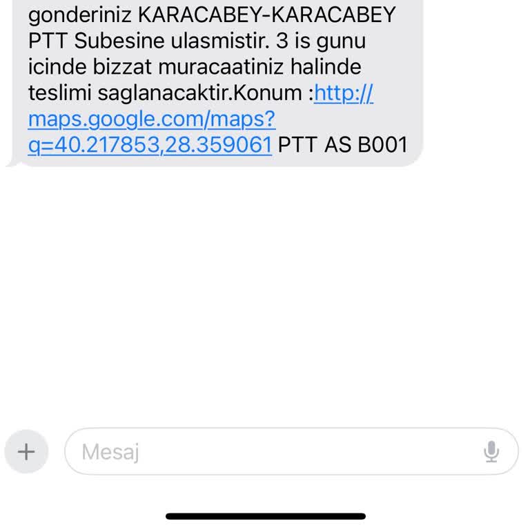 PTT Kargo Karacabey PTT Şubesi Asla Siparişi Eve Teslim Etmiyorlar