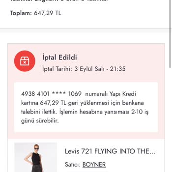 Boyner Fiyatlandırma Hatası Başlığında Aldığım Ürünleri İptal Etti