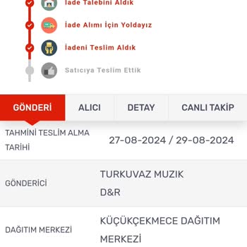 D&R Ürünüm İlgisiz İki Firma Arasında Teslim Edilemedi