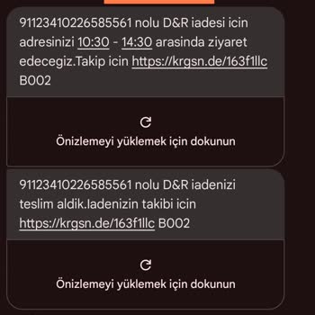 D&R Ürünüm İlgisiz İki Firma Arasında Teslim Edilemedi