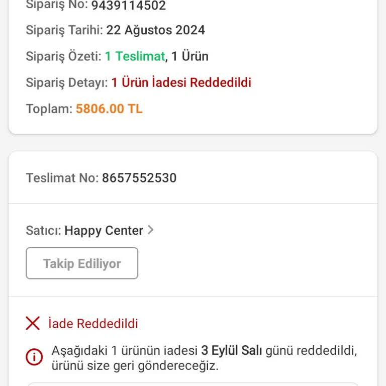 Trendyol Satıcı Dostu Müşteri Dostu Olmayan Bir Firma