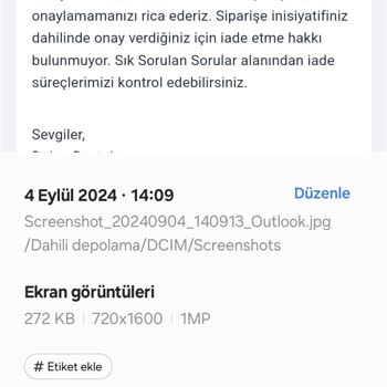 Dolap Yanıltıcı Ürün Ve İade Sürecinde Yaşanan Sorunlar