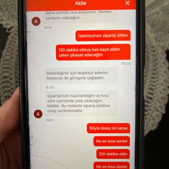 Köfteci Yusuf Sipariş Gecikmesi Ve İade Sorunu Yaşadım