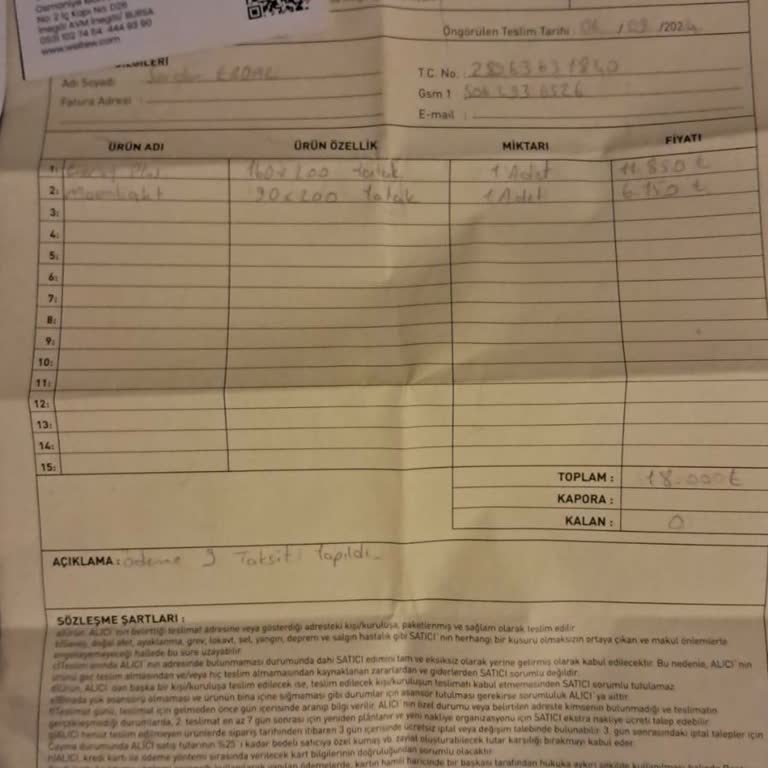 Weltew Home 45 Günde Teslim Edilmeyen Yatak