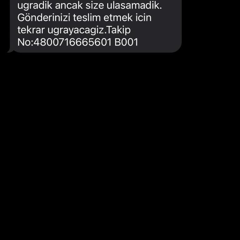 Kuryenet Kartımın Teslim Edilmemesi Ve Ulaşılamayan Kurye