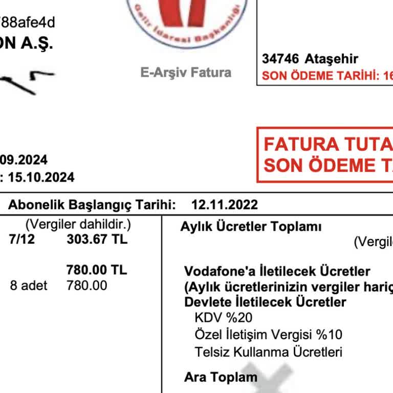 Vodafone Red Sınırsız Paket Sorunu ve Yüksek Fatura Şoku