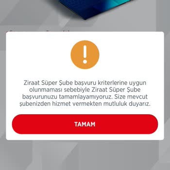 Ziraat Bankası Süper Şube Müşterisi Olmak İstiyorum