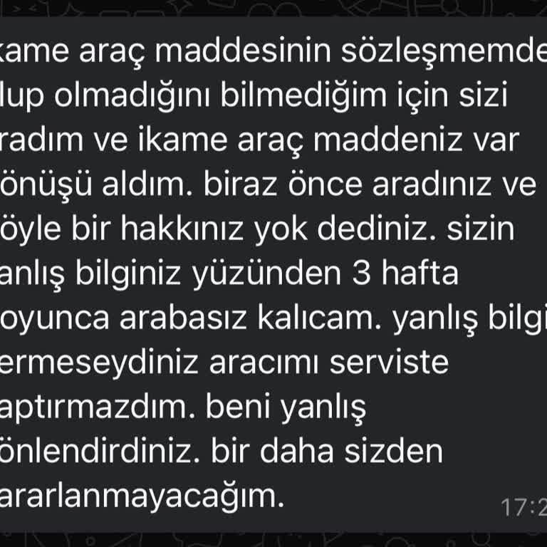 Sigortam.net Verdiği Yanlış Bilgi İle Beni Mağdur Etti.