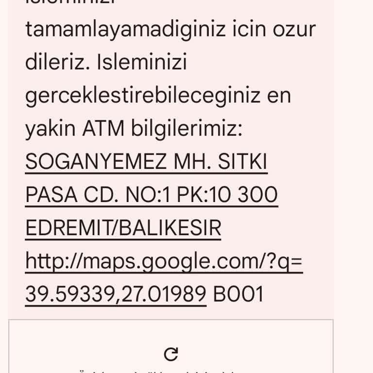 Ziraat Bankası ATM Paramı Yuttu