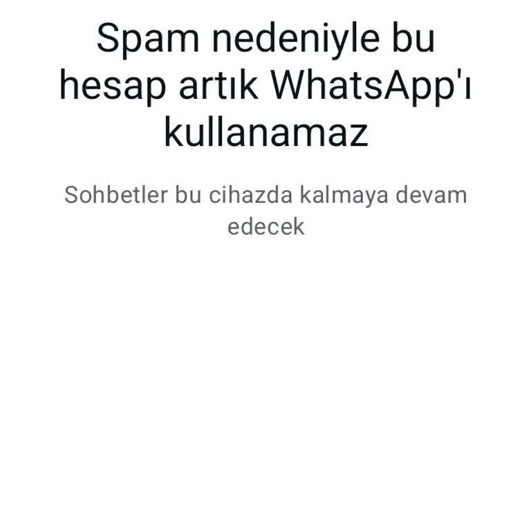 WhatsApp Grup Açarken Spam