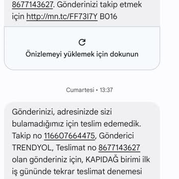 MNG Kargo MNG Bandırma Kapıdağ Şubesi Gelmeden Aramadan Yalan Mesaj Yolluyor