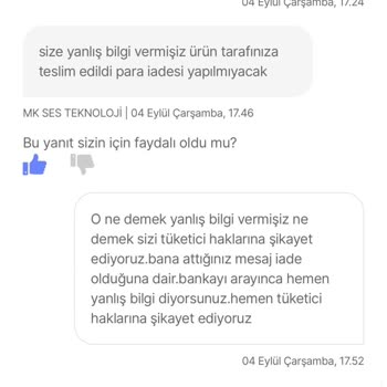 Hepsiburada Satıcı Sağlam Ürünümü Onaylamıyor Be O Ara İadesi Oldu Diye Yalan Söyle