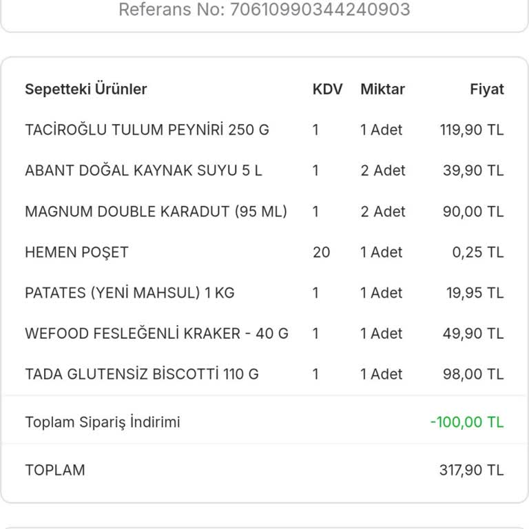 Migros Dan Eksik Ürün Geldi