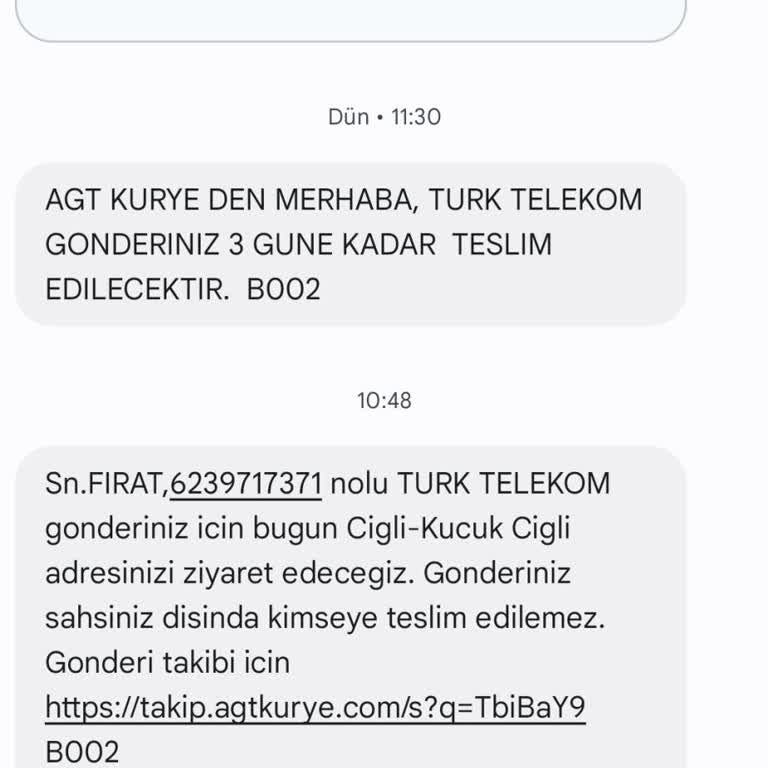 AGT Kargo Tarafından Kargonun Ulaştırılamaması
